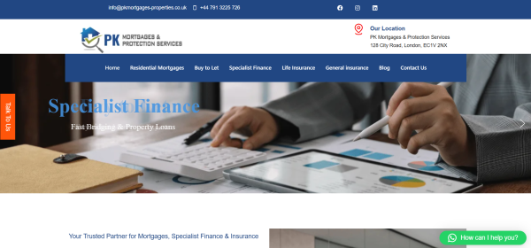 PK Mortgages - WordPress